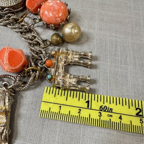 Vintage RARE 60s Boho Paris Charm Bracelet - Picture 5 of 13